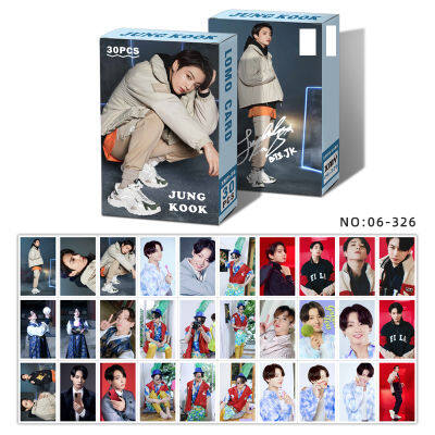 การ์ดโลโม่ โฟโต้การ์ด BTS Fila X Project 7 | Fila Fall 2020 Collection,LOMO CARD 30 ชิ้น/กล่อง 8.5×5.5 ซม.Jungkook,Jimin,V