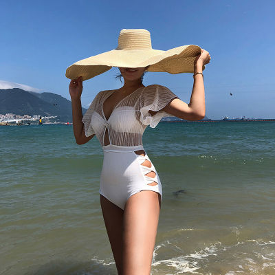 Swimsuit Women Badpak Plus Size Swimwear Bathing Suit One Piece Bikini Female  1 Korean Korea New Sexy Cartoon Cotton Sierra