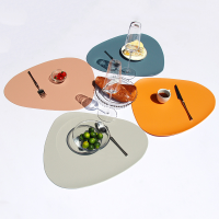 Kitchen Placemat Tableware Mat With Bowl Coaster Heat Insulation PU Leather Easy To Clean Available In Multiple Colors 4 6 8 Pcs