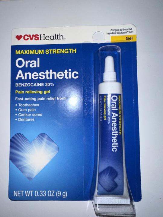 CVS Health Oral Anesthetic Pain Relieving Benzocaine 20 Gel Lazada PH
