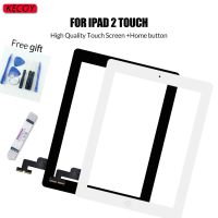 1Pcs For iPad 2 A1395 A1396 A1397 Display Touch screen Digitizer Panels Replacement Touchscreen Sensor Glass With Button + Tools Projector Screens