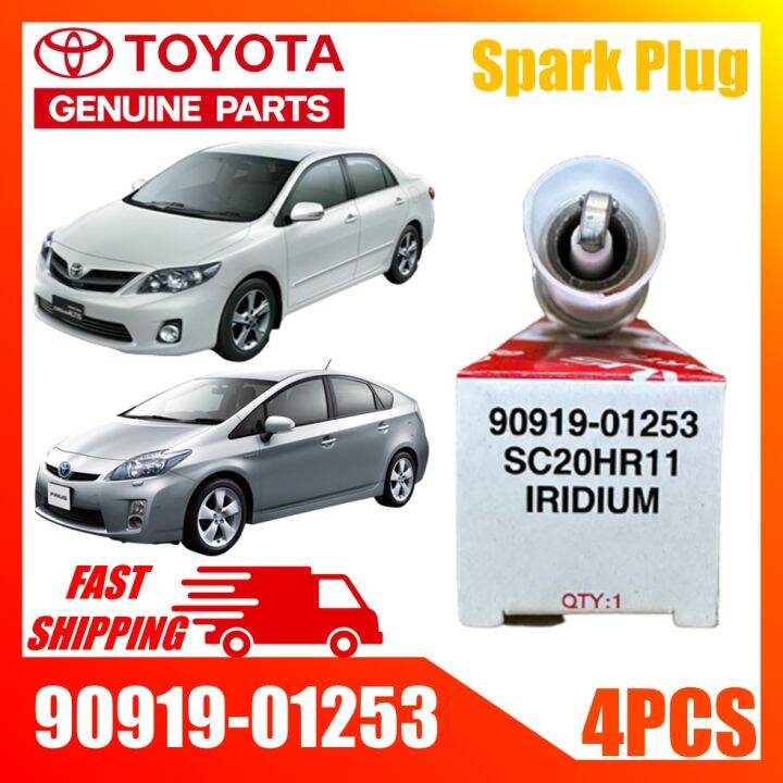 Original Toyota Spark Plug 90919-01253 ( 4PCS ) – Toyota / Spark Plug ...