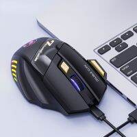 2023 New GW - X7 Free Double-Click 2.4G Btooth Silent Rechargeable Dazzling Breathing Light Wireless Game Mouse 7 Keys