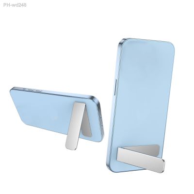 Kickstand For Phone Phone Stand Stick On Mini Folding Phone Holder Portable Phone Holder Stand Free Hands Aluminum Alloy Lazy