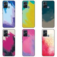 Infinix Smart 6 Plus Case Soft TPU สีน้ำไล่โทนสีกลับโทรศัพท์ปก Infinix Smart6 Plus Case ซิลิโคน