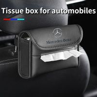 [ Mercedes Benz ]  Car Tissue Box Seatback Haning Tissue Holder Car Interior Decorative Tissue Box Holder for Mercedes Benz