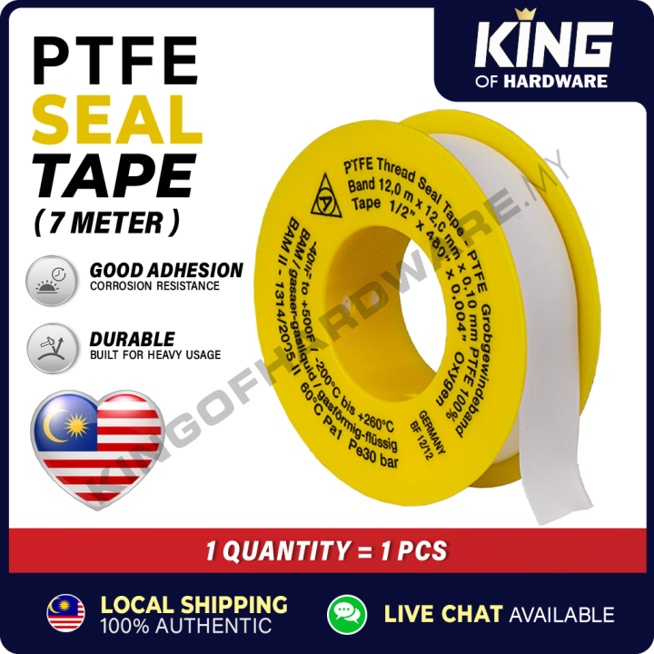PTFE Thread Yellow Cover White Plumbing Seal Tape Sink Faucet Leaking