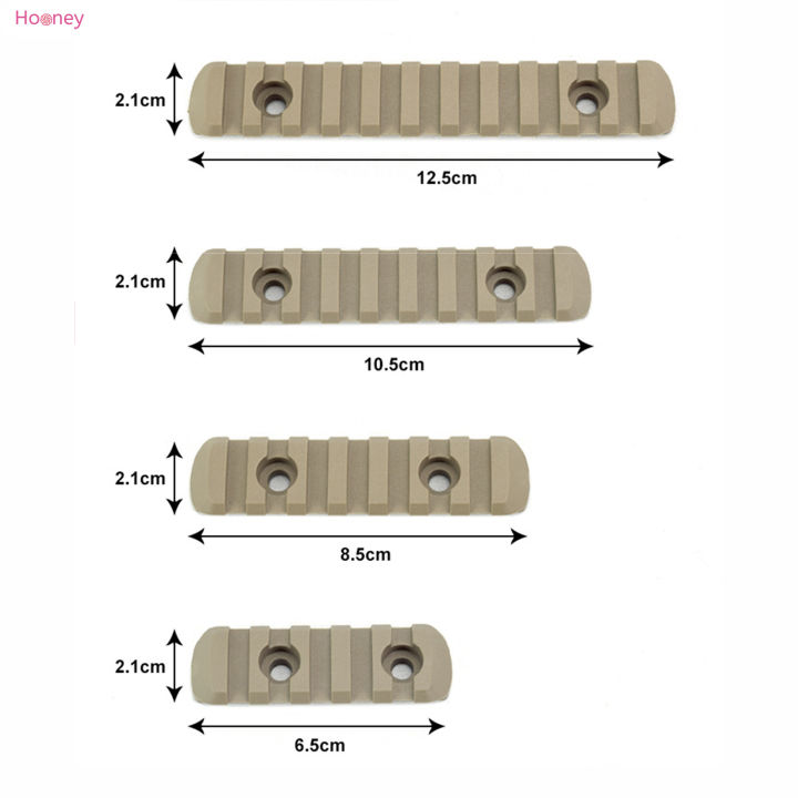 hooney-ชุดแปลงไนลอน-moe-สีดำ-สีโคลนชุดราง4ชิ้นสำหรับติดอุปกรณ์เสริม-picatinny