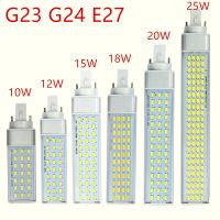 [HOT QQZIWWUJJWG 104] G23 G24-4 E27 Led หลอดไฟ10W 12W 15W 18W 20W 25W Spotlight 180องศาไฟแนวนอน5730 Light Warm White/Cool White