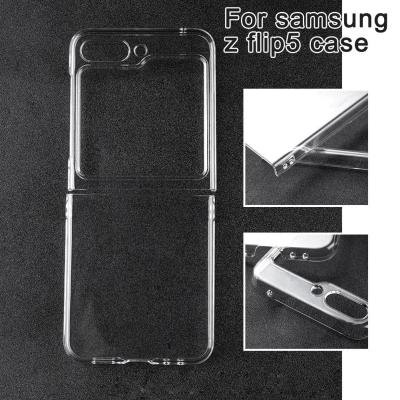 Fully Transparent Pc Hard Shell Washable And Reusable For Samsung Suitable Folding Mobile Cover Protective Phone Zflip5 Screen C6J0