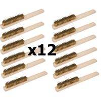 แปรงทองเหลือง 5แถว x12อัน/กล่อง Brass Brush (12pcs.)