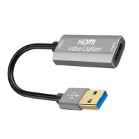 Video Capture Card USB 3.0 1080P 4K HDMI-compatible Video Grabber Record Box For Macbook PS4 PC Game DVD Camera Recording Adapters Cables