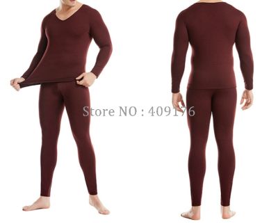Men Long Jhons 5XL Thermal Underwear Winter Warm Clothes Seamless Tops Buttoms