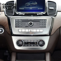 รถจัดแต่งทรงผมสำหรับ Benz ML X166 GLE Coupe C292 GLS เครื่องปรับอากาศ CD Center แผงควบคุมสติกเกอร์ Auto อุปกรณ์เสริม