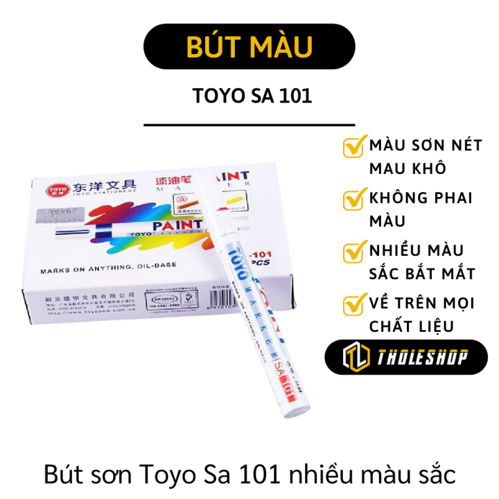 Bút sơn Toyo Sa 101 là một công cụ hữu ích trong việc tô điểm và trang trí trên các bề mặt khác nhau. Hãy xem hình ảnh để tìm hiểu thêm về tính năng và ứng dụng của bút sơn Toyo Sa 101 để tạo ra những tác phẩm trang trí độc đáo và sáng tạo.