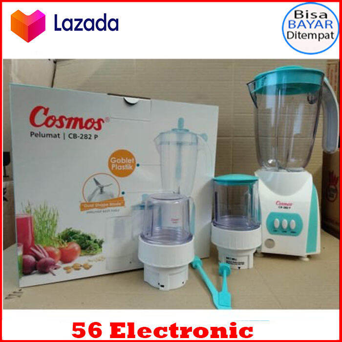 Blender Cosmos Kaca 3 IN 1 CB-282 G/P Kapasitas 2 Liter Tabung Gelas ...