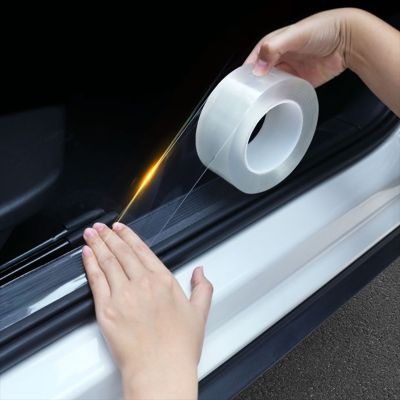 Car Door Edge Protector Sticker Auto Strip PVC Film Transparent Anti Collision Edge Guard Scratch Protector Mirror Film Protect