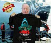 JAWS - 45 YEARS OF 1975-2020 ANNIVERSARY T-Shirt Thank You For The Memories T-shirt Cotton Men shirt Unisex Tees XS-4XL-5XL-6XL