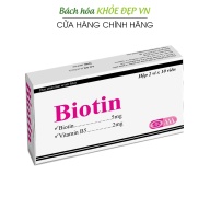 [ QUÀ TẶNG KHÔNG BÁN ] Viên uống bổ sung Biotin Vitamin B5 giúp tóc chắc khỏe giảm gãy rụng tóc bảo vệ da tóc - Hộp 20 viên thumbnail