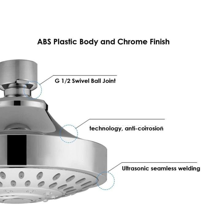 2x-shower-head-high-pressure-5-settings-showerhead-with-adjustable-swivel-ball-joint