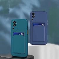 เคสโทรศัพท์สำหรับ OPPO Reno10 Pro Plus Pro + 5G ผิวสัมผัสหลากสีเรียบง่ายพร้อมช่องใส่ภาพกระเป๋าใส่บัตร