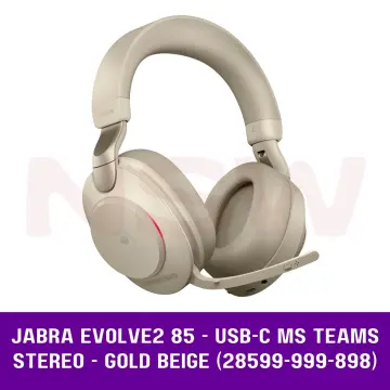 Jabra Singapore, Jabra Headsets, Jabra Evolve2, Jabra Evolve2 85 MS  Stereo ANC, Wireless Bluetooth Headset, Link 380 Adapter, USB-C (Black)  (28599-999-899)