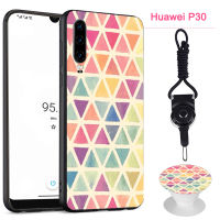 สำหรับHuawei P30ซิลิกาเจลนุ่มเคสโทรศัพท์แหวนและString