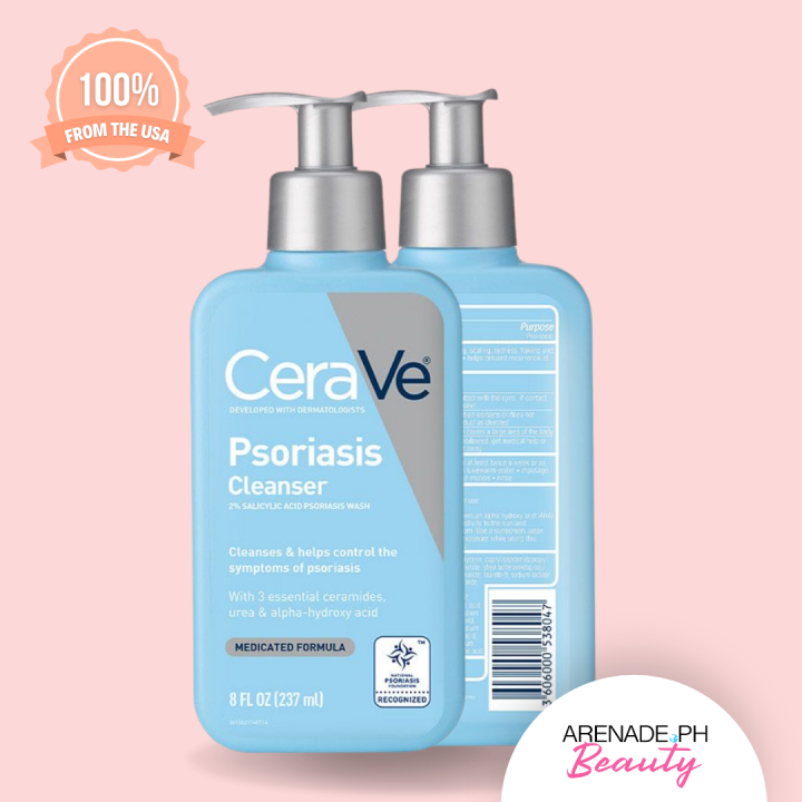 CeraVe Psoriasis Cleanser 2 Salicylic Acid with 3 Essential Ceramides