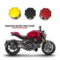 เคสฝาฝาปิดแท้งก์น้ำหม้อน้ำอลูมิเนียม CNC รถจักรยานยนต์สำหรับ DUCATI MONSTER 821 2014-2019 MONSTER 1200/S/R 2014-2019