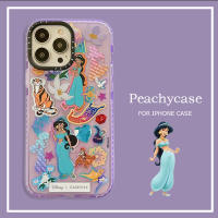 เคสโทรศัพท์เจ้าหญิงดอกมะลิการ์ตูนใช้ได้กับ iPhone 15 14 13 12 Pro Max 15Plus IPhone11เคสมือถือฝาหลัง TPU นิ่ม