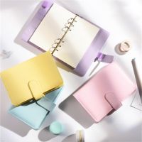 A6 hand ledger loose-leaf notebook solid color boys and girls portable empty shell paperless