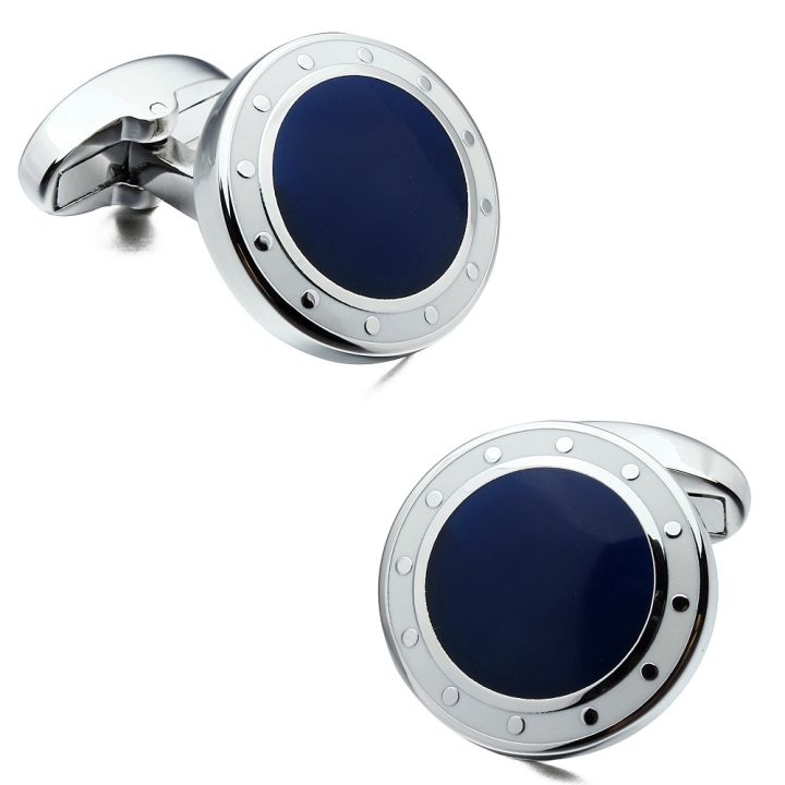 hawson-luxury-mens-cufflinks-blue-และ-black-designer-mens-french-shirt-accessories-ของขวัญจากพ่อ-yrrey