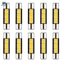 หลอดไฟแผนที่ภายในโดม3022 3021 6614F 6615F ป้ายทะเบียนแผ่นหลอดไฟรถสำหรับ SMD 9 31มม. 28มม. ไฟ4014 C5W 10ชิ้น