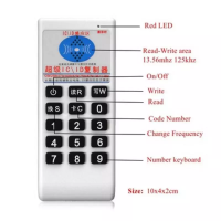 เครื่องอ่านบัตรสมาร์ท NFC 5ความถี่โปรแกรมเมอร์มือถือ RFID 13.56เมกะเฮิร์ตซ์ UID แท็กนักเขียน125กิโลเฮิร์ตซ์ T5577ที่สำคัญเครื่องถ่ายเอกสาร IC ID Duplicator2033