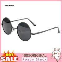 Sun Vintage R Men Women Round Metal Frame Sunglasses Black Glasses Eyewear