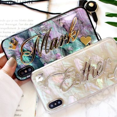 For Samsung Galaxy S22 S21 S20 FE Ultra S9 S10 Plus Note 20 8 9 10 13 Pro Rainbow Cover Unique Custom Name Phone Case