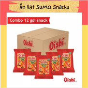Combo 12 gói Bim Bim Oishi Snack Tôm Cay 75g gói
