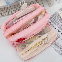 【CC】☾  Pink Large Capacity Kids Stationery Student School Supplies