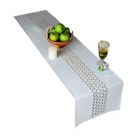 Fabric Home Garden Table Runner for Picnics Indoor and Outdoor Dining Holiday (16 X 70 Inch)