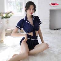 Sexy policewoman professional wear student sailor uniform temptation cosplay sexy lingerie suit-SQ15