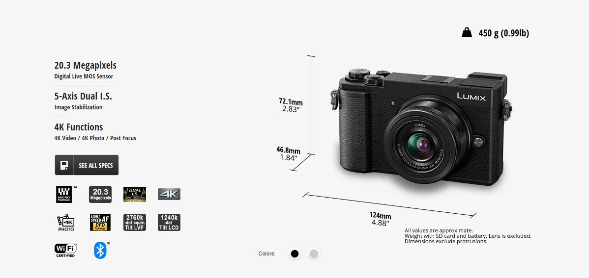 Tarief Orkaan mond Panasonic Lumix GX9 Digital Single Lens Mirrorless Camera - DC-GX9K I  G-Series (FREE CLEANING KIT) | Lazada PH