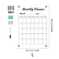 Reusable Calendar Whiteboard Weekly Planner Acrylic Calendar Board To Do List Whiteboard for Wall Decorative