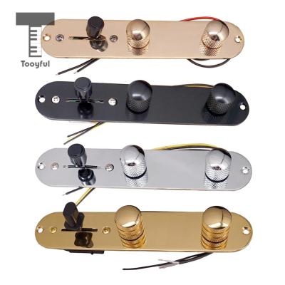 ；‘【； Tooyful 3 Way Prewired Control Plate Wiring Harness Switch Knobs For Tele TL Guitar Parts