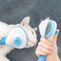 Flower Cleaning Smooth Pet Brush Cat Grooming Brush Pet Massage Comb Hair Remove Floating Brush Brushes  Combs