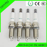 4x90919 01243 FK16HR-11คู่อิริเดียมหัวเทียนสำหรับ Toyota Corolla Vitz Ractis AURIS 90919-01243 FK16HR11 43 FK16HR 11