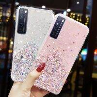 เคสสำหรับหัวเหว่ยโทรศัพท์ดาวแวววาวไล่ระดับสีสุดหรู P50 P40 P30 Pro P20 Honor 10 20 30 50 Pro ฝาหลังนิ่มโปร่งใส