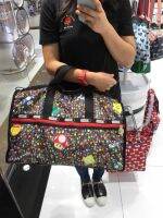 Lesportsac กระเป๋าสะพายบทกวีเพลงถุงใหญ่พกพาสามารถ Messenger ได้ป่า7185มาริโอ