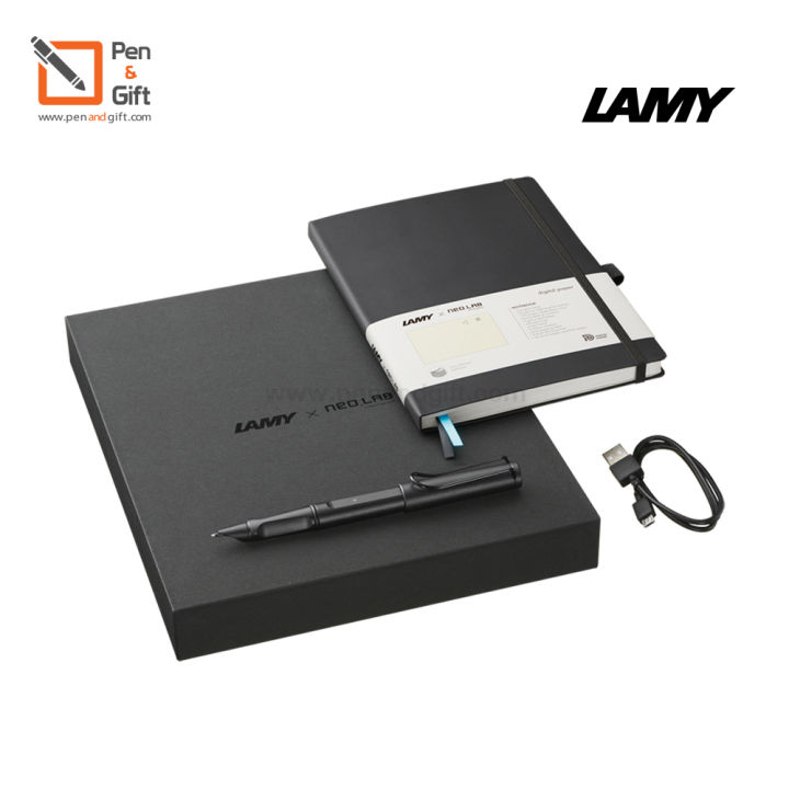 พร้อมส่ง-ชุดปากกา-lamy-safari-all-black-ncode-set-limited-edition-สีดำ-lamy-x-neo-lab-สินค้าจำนวนจำกัด