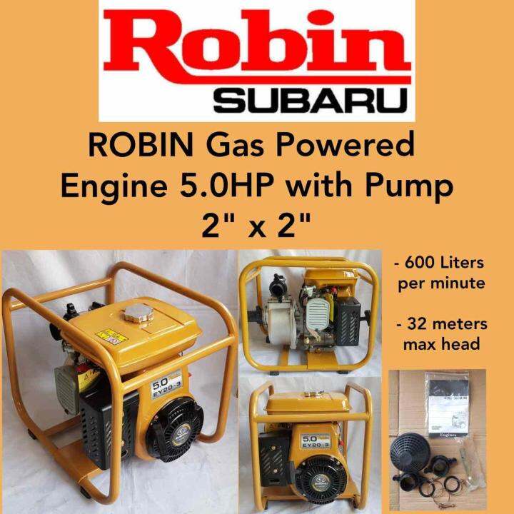 ROBIN Gas Powered Engine 5.0HP with Water Pump 2 x 2 Lazada PH