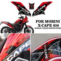 Motorcycle Tank Pad Stickers Anti Slip Tankpad Side Gas Knee Grip Traction Decals For Morini X-Cape 650 X Cape 650